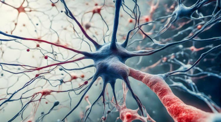 Microscopic of Neural network Brain cells