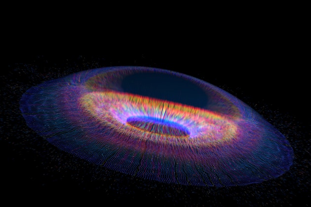 Cosmic Eye on Black Background