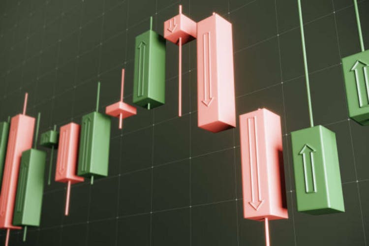 Stock market chart