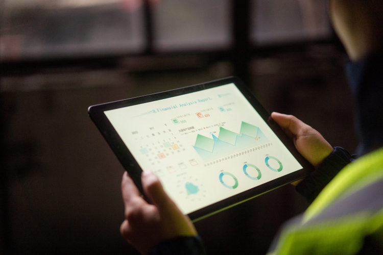 statistical reports in digital tablet