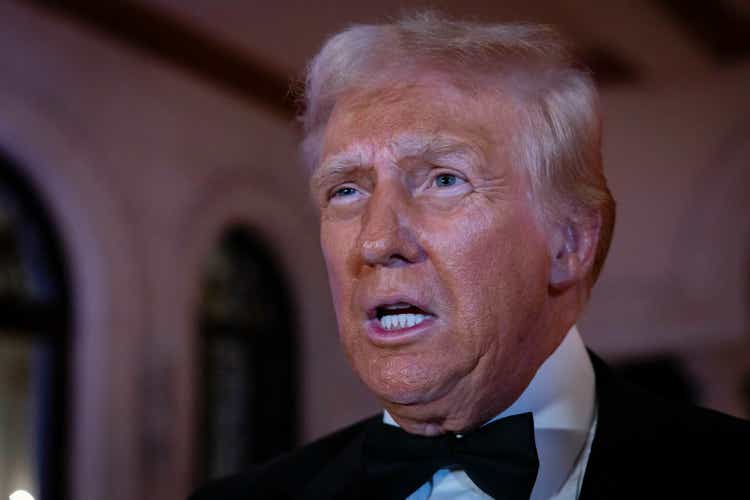 President-Elect Donald Trump Delivers Remarks On New Years Eve At Mar-A-Lago Club