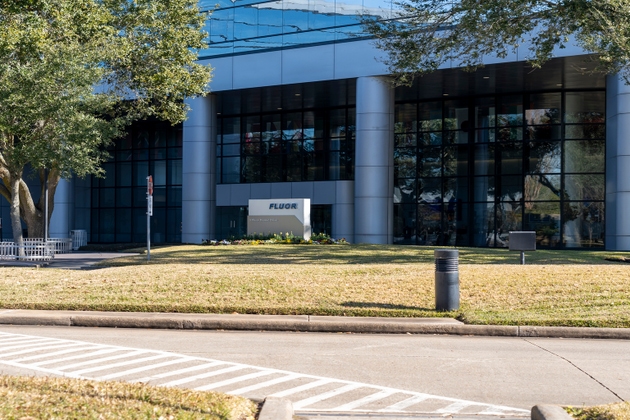 Fluor Corporation office building in Sugar Land, Texas, USA.
