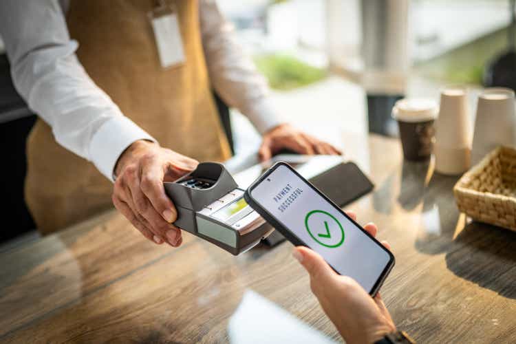 Mobile Contactless Payment at Coffee Shop