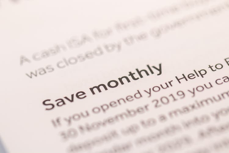 Close-up of Document Text: Help to Buy ISA Savings Information