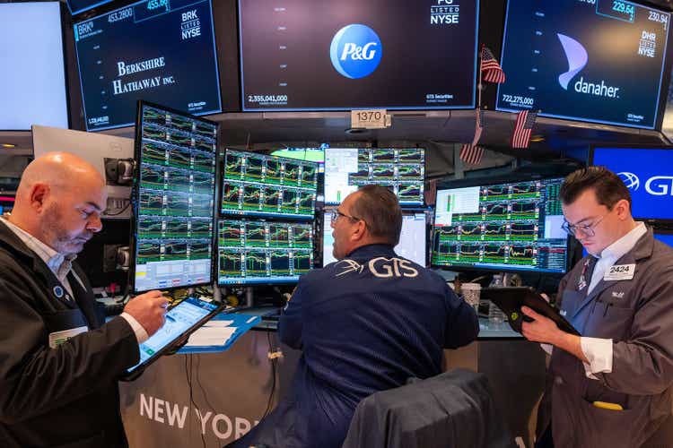 The New York Stock Exchange opens its first day of trading in 2025