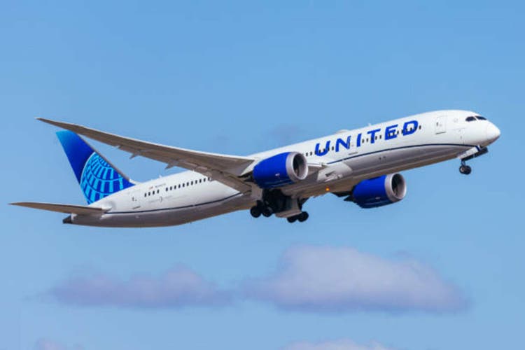 United Airlines Boeing 787-9 Dreamliner in Australia