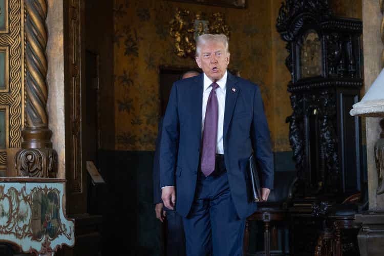 President-elect Trump holds a press conference at Mar-a-Lago