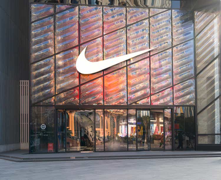 Nike brand store in Shanghai, China
