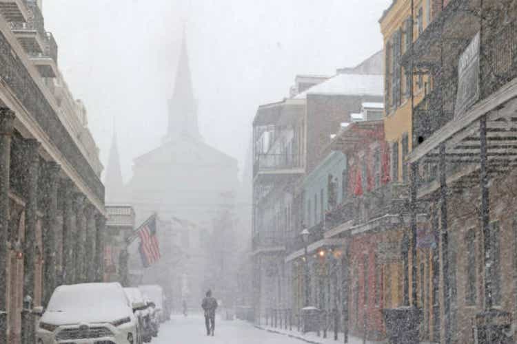 Large Winter Storm Brings Rare Snowfall To Large Swath Of Southern States