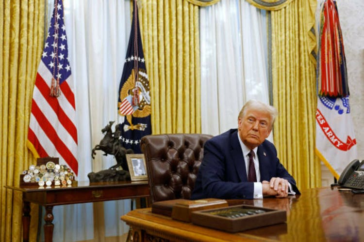 President Donald Trump signs more enforcement orders