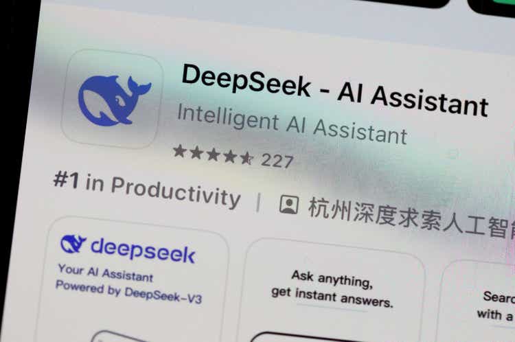 Newly Launched Chinese AI App DeepSeek Causes U.S. Tech Stocks To Tumble, Amid Its Rapid Rise To #1 In Apple"s App Store