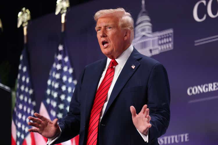 President Trump Speaks At The House GOP Conference In Doral, Florida