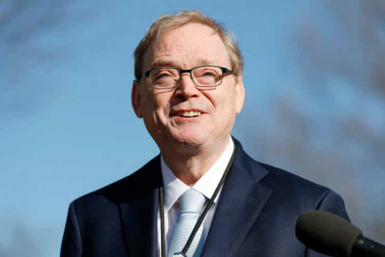 Director of the National Economic Council Kevin Hassett Speaks To Reporters