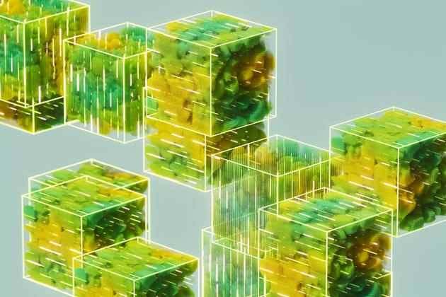 Green technology data cubes processing data with artificial intelligence
