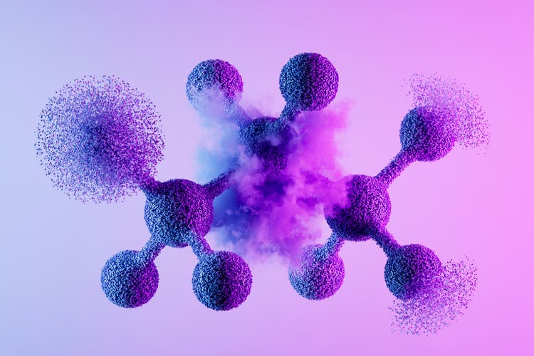 Molecular Structure with Particles
