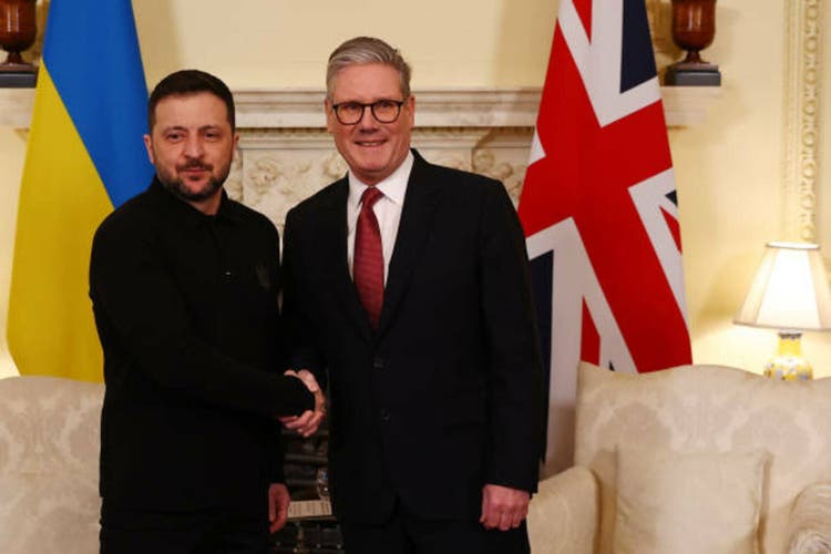 Ukrainian President Zelensky Visits Downing Street Ahead Of European Leaders Summit