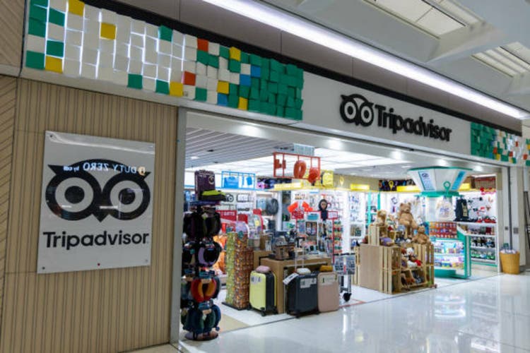 Tripadvisor store at Hong Kong International Airport