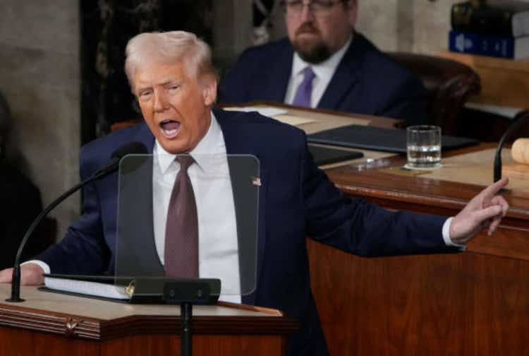 Donald Trump Delivers Joint Address To Congress