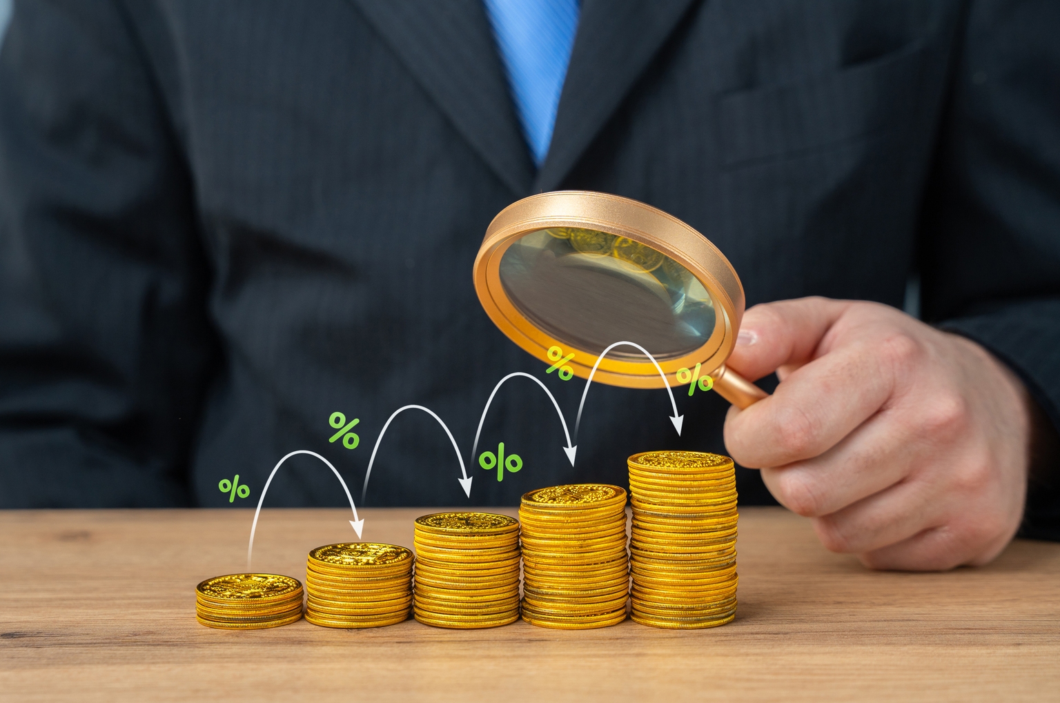 Accumulation of funds and growth of profit from investments. Multiply money. Build capital, secure future income, and maximize returns.