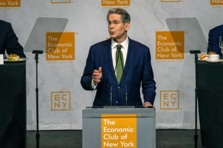 Treasury Secretary Scott Bessent speaks at New York's economic club