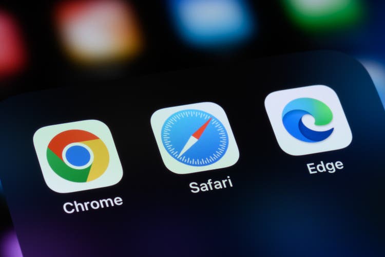 Web Browser Apps - Google Chrome, Apple Safari, Microsoft Edge