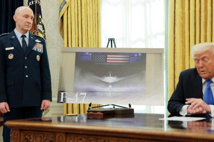 President Trump And Defense Secretary Hegseth Speak In The Oval Office