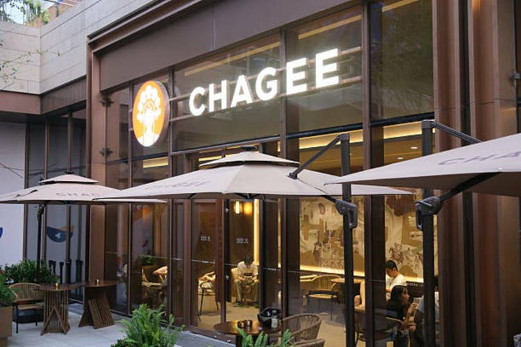 CHAGEE store. Chinese milk tea brand