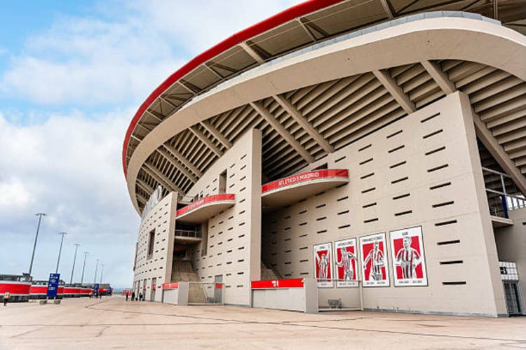 Panoramic view of the Atletico de Madrid football stadium, Metropolitano.
