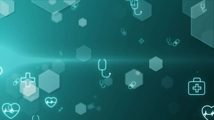 Healthcare icon pattern medical concept background stock video - 4K Stok photo