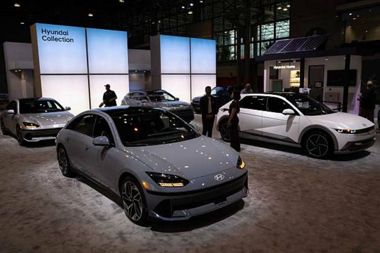 Carmakers Show Off Their Newest Models At New York International Auto Show