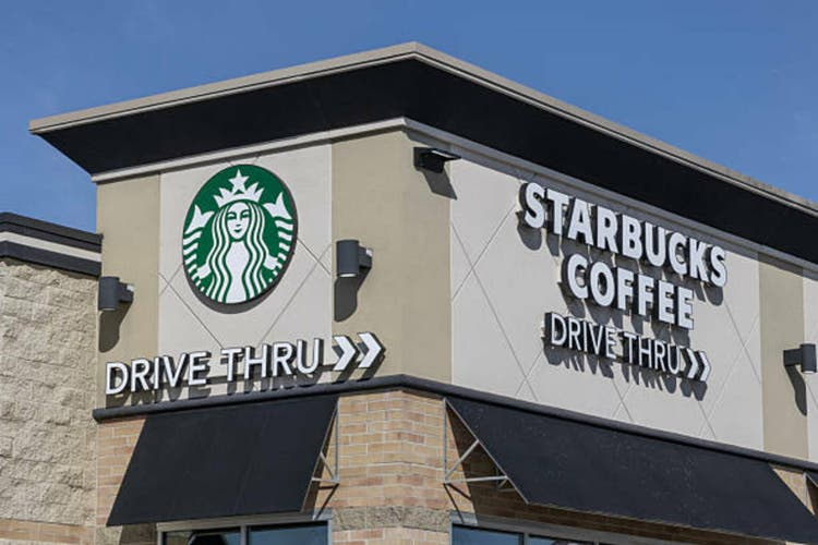 Starbucks coffeehouse chain. Starbucks has coffee locations in over 80 countries.