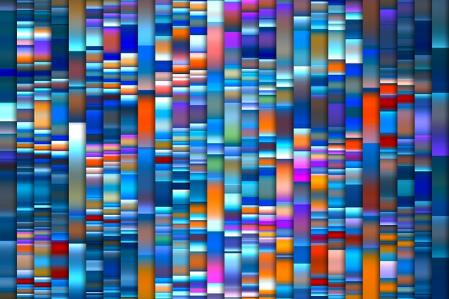 Stripes abstract background patten. DNA sequencing, genomic barcoding, statistical analysis, machine learning.