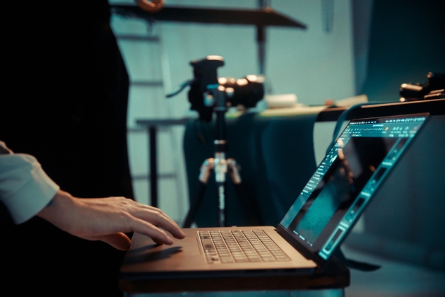 Kreativer Arbeitsplatz für Stillleben-Fotografen