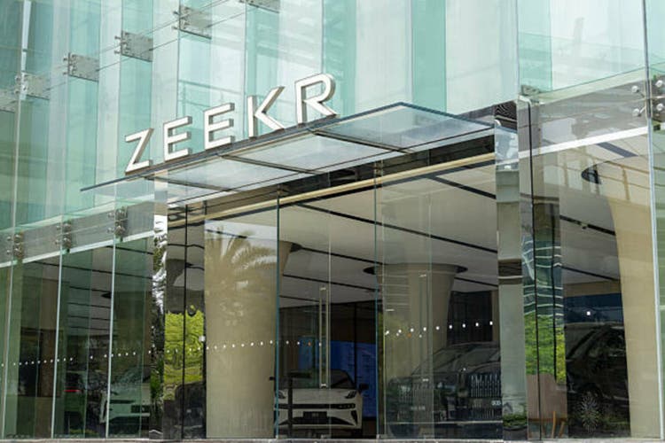 Zeekr shop and showroom in Shenzhen, China.
