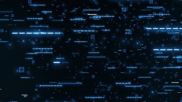 Flowing Data Streams Business Corporate Technology Background Loop