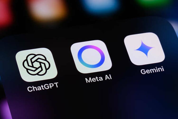 Artificial Intelligence AI Assistant Apps - ChatGPT, Meta AI, Gemini