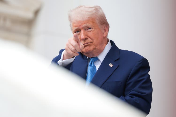 President Trump Visits Arlington National Cemetery On Memorial Day