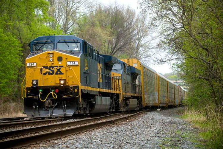 CSX train in Philadelphia