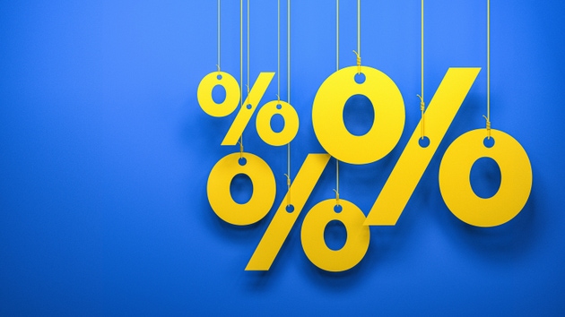 Hanging Percentage Discount Tags