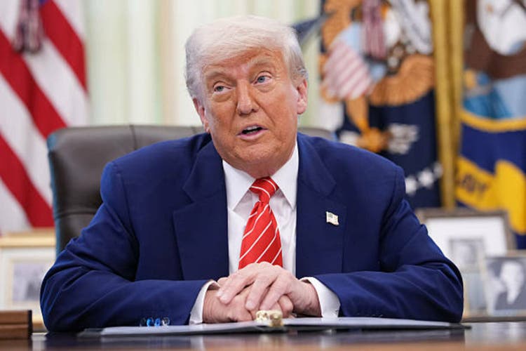 President Trump Holds Press Conference With Elon Musk in White House"s Oval Office