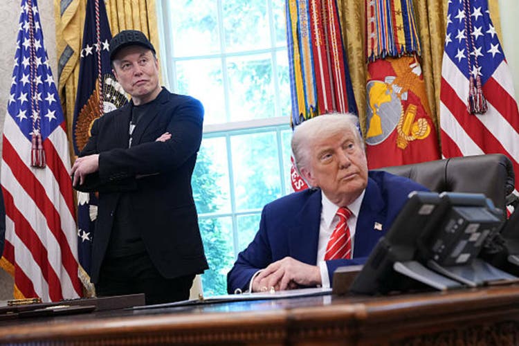 President Trump Holds Press Conference With Elon Musk in White House"s Oval Office