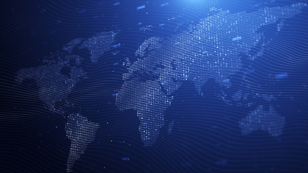 4K Technologic network world map 4K photo