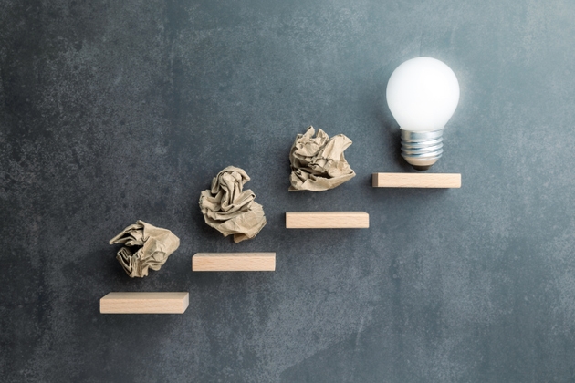 Failure as part of the creative or problem-solving journey toward success