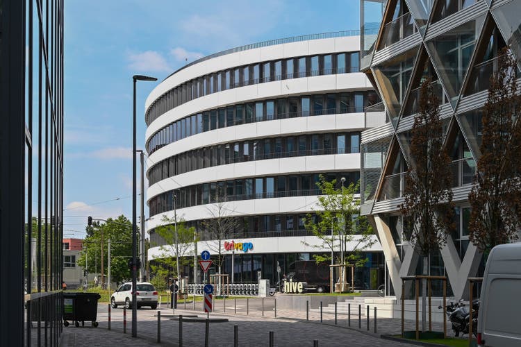 The Trivago headquarters in the Medienhafen in Düsseldorf.