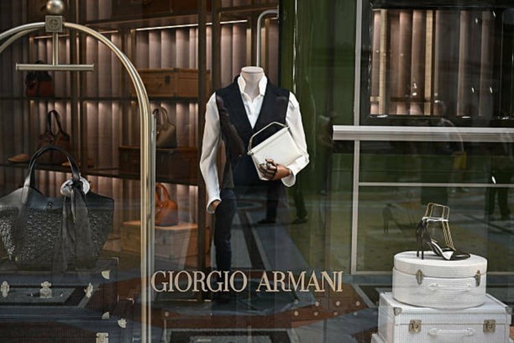 Giorgio Armani boutique in Milan, Italy