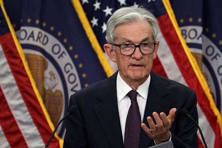 Federal Reserve Chair Powell Holds Press Conference On Interest Rates