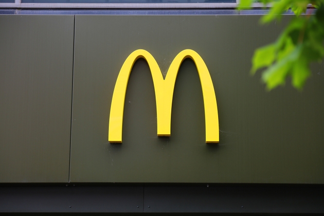 McDonald"s fast food restaurant in London UK