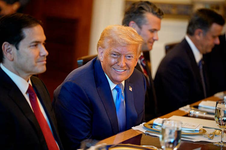 Israeli Prime Minister Netanyahu Visits The White House To Meet With President Trump