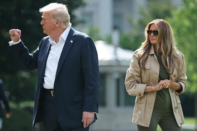 President Trump Departs White House En Route To Texas