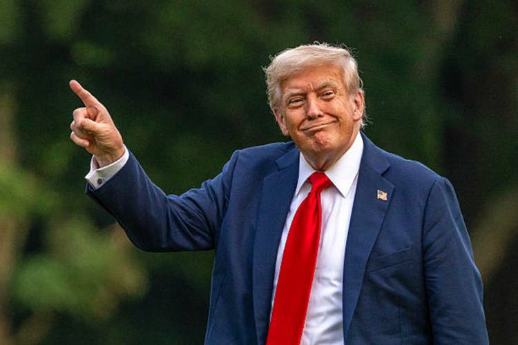 President Trump Arrives Back At The White House